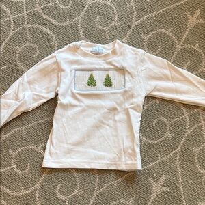 Vive La Fete White Long Sleeve Kids Shirt with Tree Design 18 Months